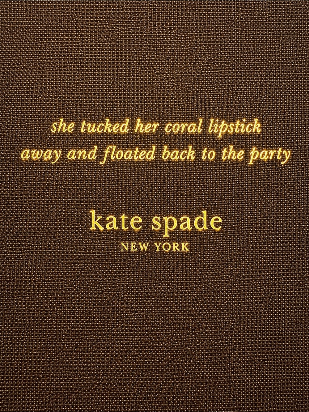 Vintage Kate Spade Storybook Brown Dust Bag 19.5” x 17”